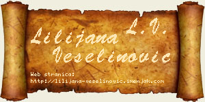 Lilijana Veselinović vizit kartica